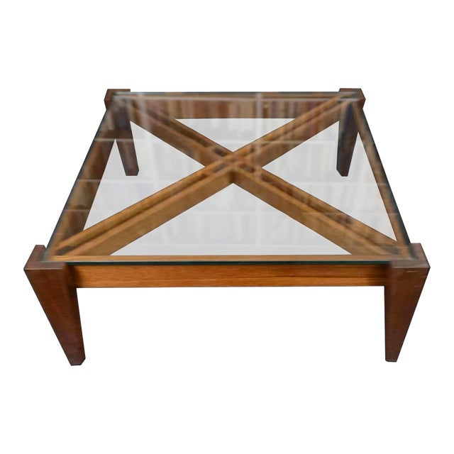 Íkonos Glass-Topped Coffee Table by Rob Edley Welborn For Sale