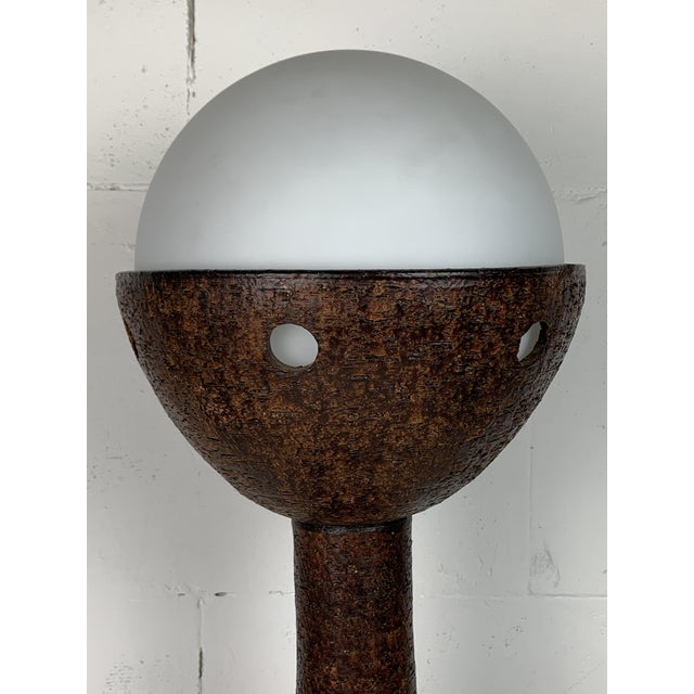 Mid-Century Modern Mid-Century Brutalist Dutch Ceramic Mushroom Floor Lamp, 1960s For Sale - Image 3 of 11
