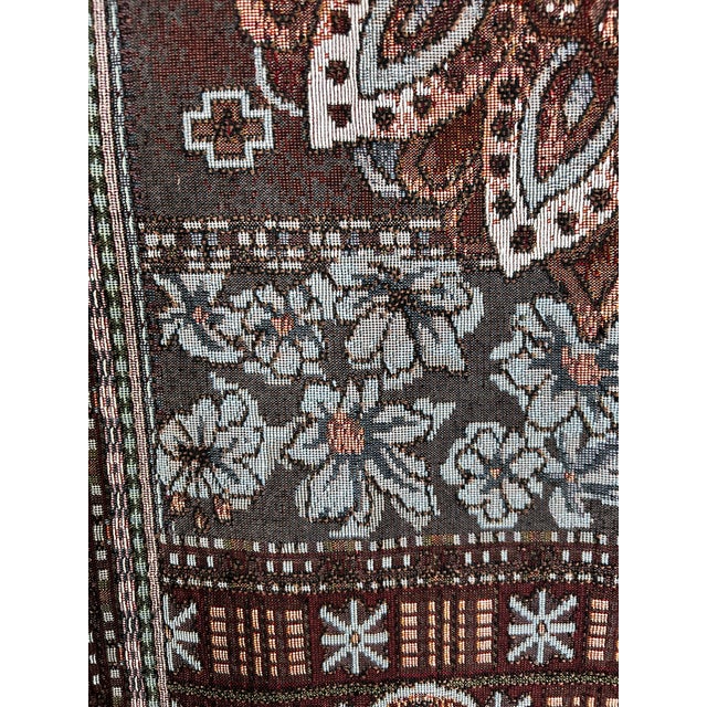 1940s Mid-20th Century Catholic Liturgical Tapestry — Processional Banner / Altar Hanging With Tassels For Sale - Image 5 of 12