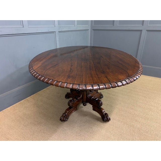 Regency Rosewood Centre Table, 1825 For Sale - Image 11 of 17
