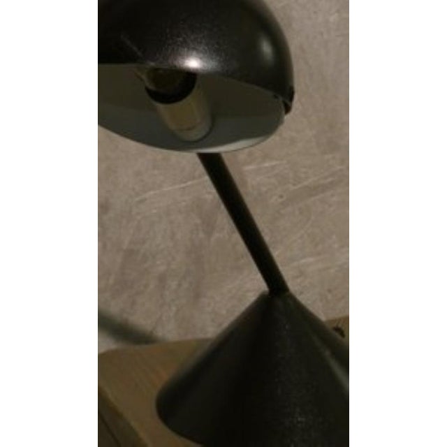 Metal Metal Desk Lamp with Adjustable Sphere Lampshade, 1980s For Sale - Image 7 of 10
