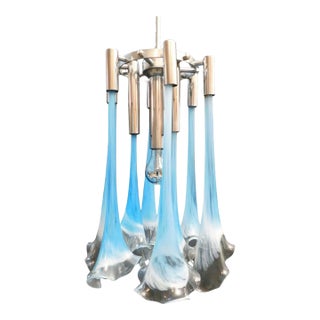 1960s Blue Murano Callas Pendant For Sale