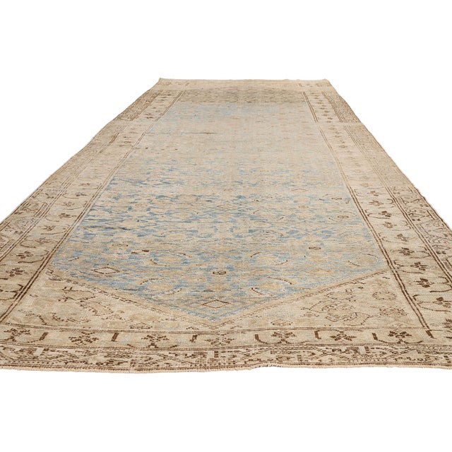 Rustic Antique Persian Malayer Rug, 05'08 X 15'06 For Sale - Image 3 of 10