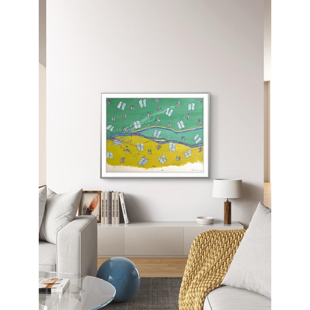 Barbara Beck Abstract Painting on Paper 1996 For Sale - Image 4 of 4