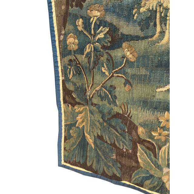 Antique 18th Century Verdure Tapestry For Sale - Image 11 of 12