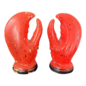 Vintage Ceramic Lobster Claw Salt and Pepper Shakers
