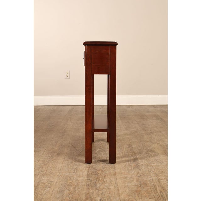 Chippendale Style Narrow One Drawer Small Console Table For Sale - Image 16 of 18