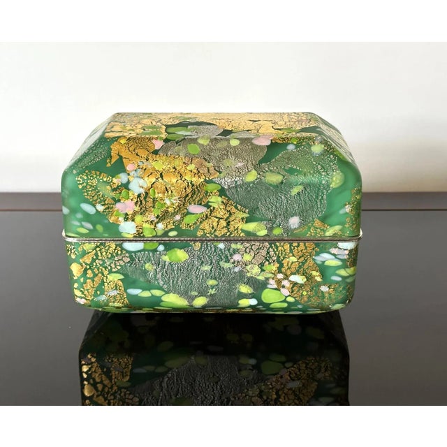 1990s Japanese Kazaribako Glass Box Rare Hagoromo Kyohei Fujita For Sale - Image 5 of 12