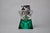 1970s Faceted Lighter in Green and Transparent Murano Glass attributed to Seguso, Italy, 1970s For Sale - Image 5 of 9