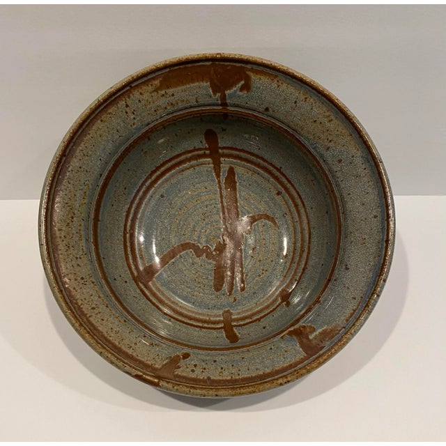 Tyrone Larson Glazed Pottery Bowl For Sale - Image 6 of 6