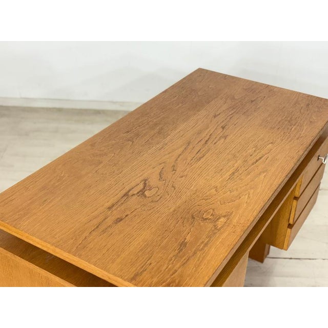 Brown Mid-Century German Desk, 1960s For Sale - Image 8 of 12