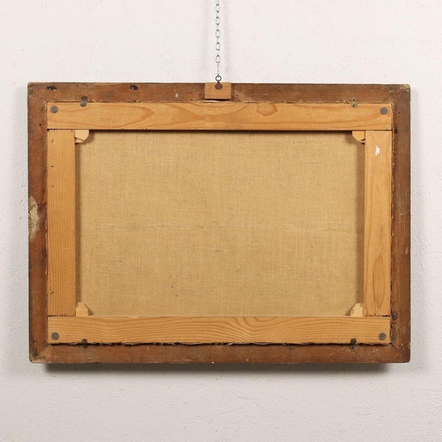 North Italian School Artist, Landscape with Figures, 1700s, Oil on Canvas, Framed For Sale - Image 9 of 10