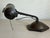 1930s Art Deco Hammered Solid Brass Banker's Desk Table Lamp With Wood-Core Base For Sale - Image 4 of 12
