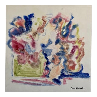 Louis WolchonokAbstract Expressionist Oil Painting Modern Pastel Monoprint WPA Jewish Artist For Sale