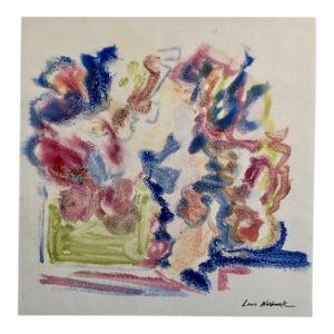 Louis WolchonokAbstract Expressionist Oil Painting Modern Pastel Monoprint WPA Jewish Artist