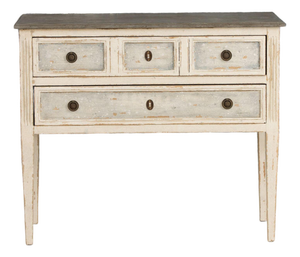 French Louis XVI Style Bedside Commode in Original Paint, Circa 1910