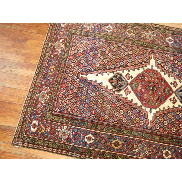 Antique Persian Fereghan Rug - 4'1" x 6'2" For Sale - Image 4 of 18
