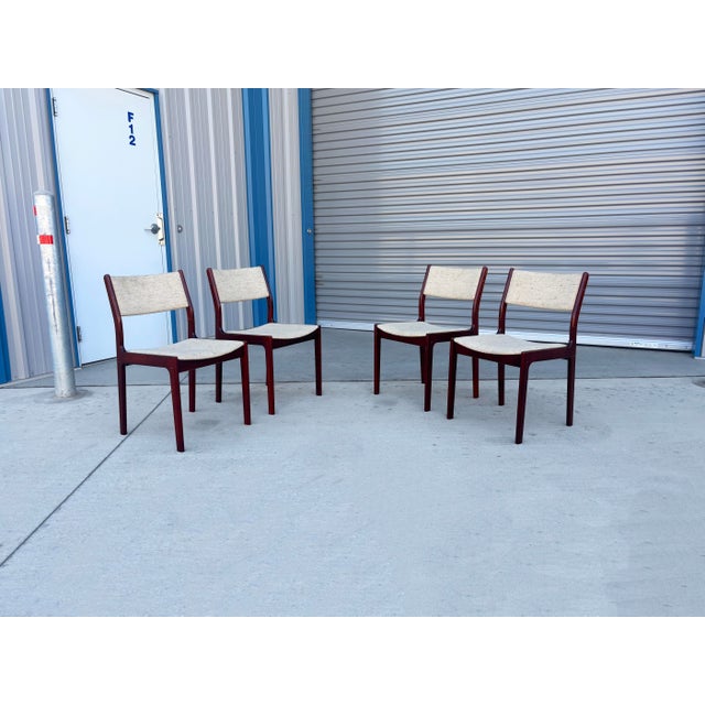 Wood 1960s Danish Modern Teak Dining Chairs - Set of 6 For Sale - Image 7 of 12