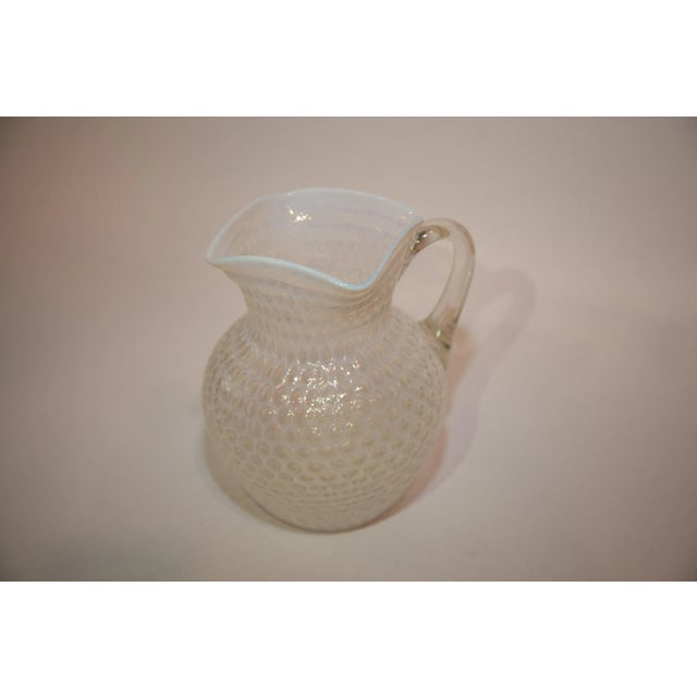 Glass Early 20th Century Hobbs Brockunier Windows Glass Pitcher For Sale - Image 7 of 7