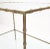 Solid Bronze Two Tier Faux Bamboo Glass Top Rectangle Side End Table Nice Patina For Sale - Image 6 of 12