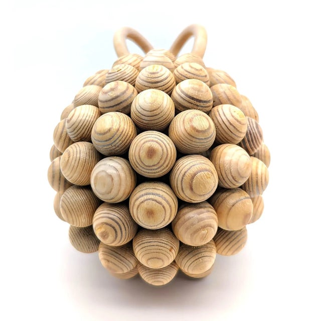 Kay Bojesen 1970s Kaija Aarikka Pohjanpässi Pine Wood Ram Figurine For Sale - Image 4 of 12