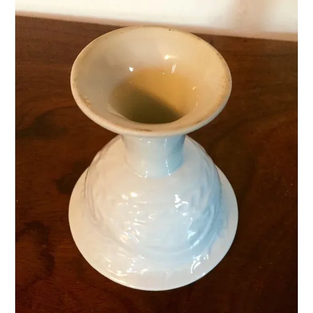 Antique 19th c. Chinese blanc de chine porcelain footed wine cup with incised relief molded dragon decoration. Measures 3...