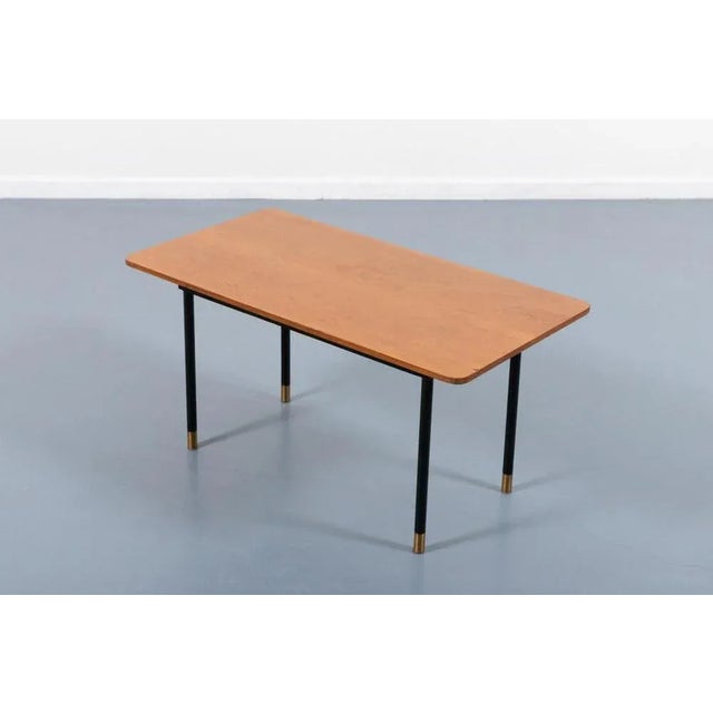 Brown Mid-Century Modern Italian Side Table-Coffee Table, 1950s For Sale - Image 8 of 8