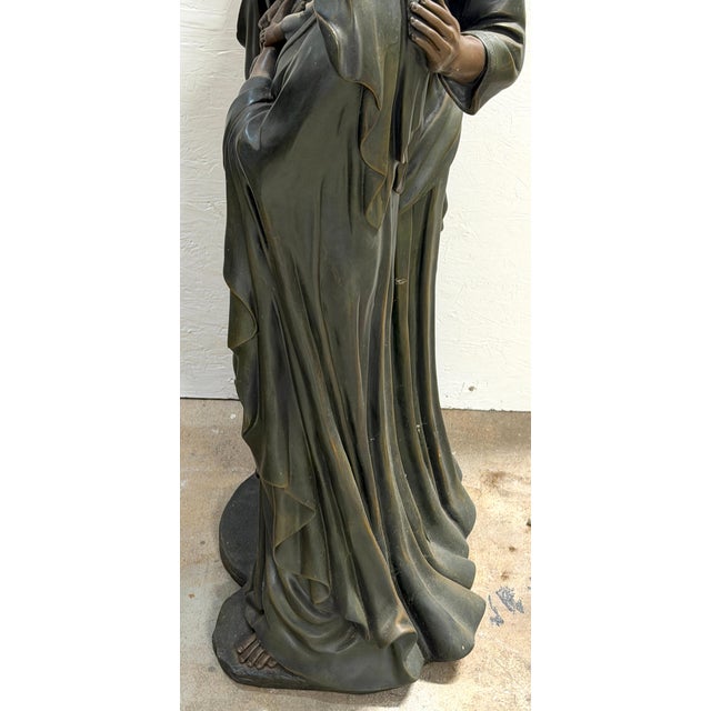 Large-Scale Bronze-Clad Sculpture of the Holy Family, IIaly Later 20th Century For Sale - Image 4 of 14