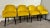 Mid Century Modern Style Yellow Velvet & Ebony Dining or Side Chair, Set of 4 For Sale - Image 4 of 12