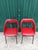 1970s Vintage Red Vinyl Armchairs, 1970, Set of 2 For Sale - Image 5 of 18