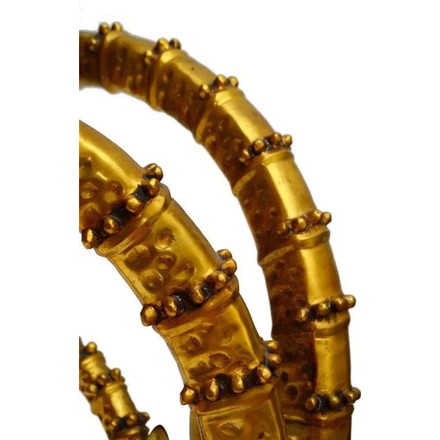 Metal Pair Alain Chervet Style Ram's Head Table Bases For Sale - Image 7 of 7