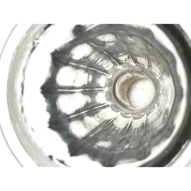 Vintage Art Deco Pressed Glass Vase by Pierre Davesn, 1930s For Sale - Image 12 of 16