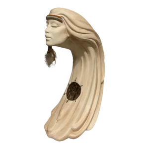 Vintage 1980s Postmodern David Fisher Austin Productions Native American Sculpture Ceramic