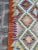Handwoven Geometric Colorful Kilim Runner Rug For Sale - Image 11 of 12