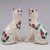 Beige Antique Sponge Ware Pottery Mantel Cats in the style of Wemyss, 1890s, Set of 2 For Sale - Image 8 of 13