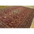 Persian 1940s Red Rust Large Scale Floral Antique Kashan Handknotted Wool Carpet Rug For Sale - Image 3 of 4
