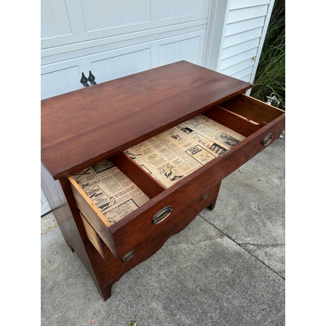 19th Century Antique Cherry Hepplewhite Chest For Sale - Image 9 of 12