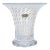 Boda Bertil Vallien White Control Bubble Cirrus Design Sweden Art Glass Footed Vintage Flower Vase For Sale