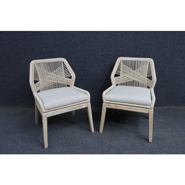Essentials for Living Loom Rope Dining Chairs, Set of 6 For Sale - Image 10 of 17