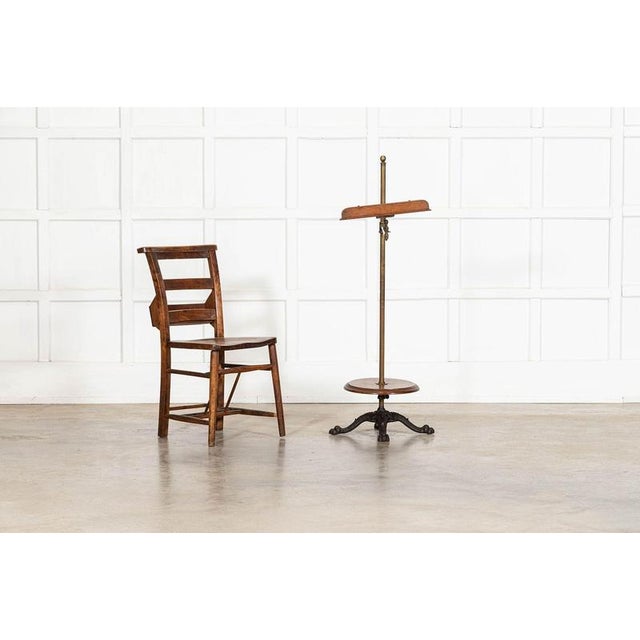 19th Century English Brass Reading Stand Table, 1880 For Sale - Image 11 of 12