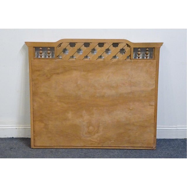 Late 20th Century Sumter Cabinet Co. Solid Oak Mediterranean Style 48" Mirror For Sale - Image 5 of 5