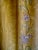 Art Nouveau French Art Nouveau Yellow Moire Silk and Flowers Castle Curtains Drapes - A Pair For Sale - Image 3 of 12