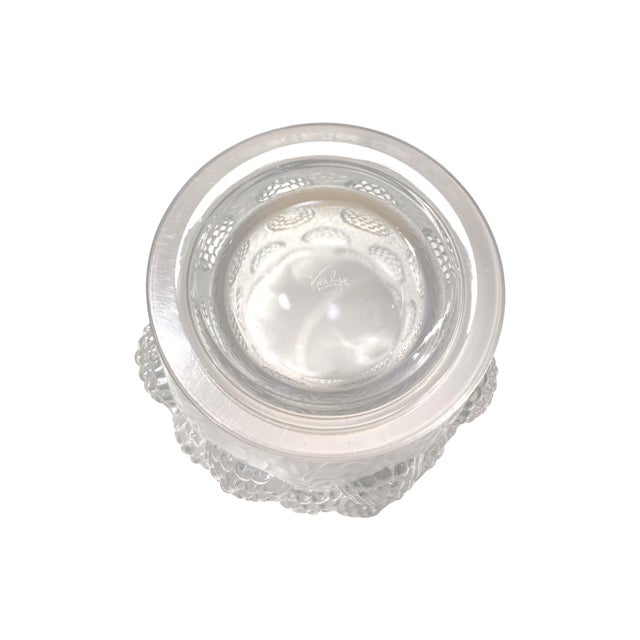 Stunning Verlys "Les Cabochons" French Art Deco Vase Early 20th Century Lalique-Style For Sale - Image 18 of 18