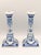 Ceramic Hand-Painted Candlesticks from Royal Delft, Set of 2 For Sale - Image 7 of 9