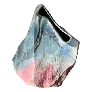 A Unique Ceramic Vase By Tony Evans, Signed, Late 20Th Century For Sale
