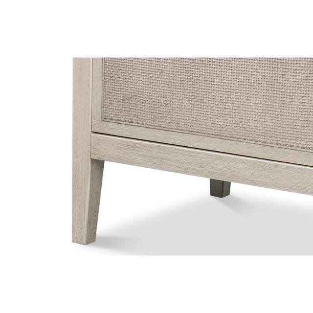 Wood White Painted Modern Side Cabinet For Sale - Image 7 of 11