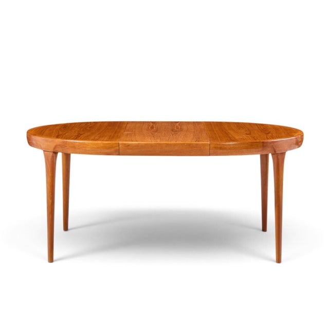 Kofod Larsen for Faarup Møbelfabrik Mid Century Danish Teak Expanding Dining Table With 2 Leaves For Sale - Image 10 of 13