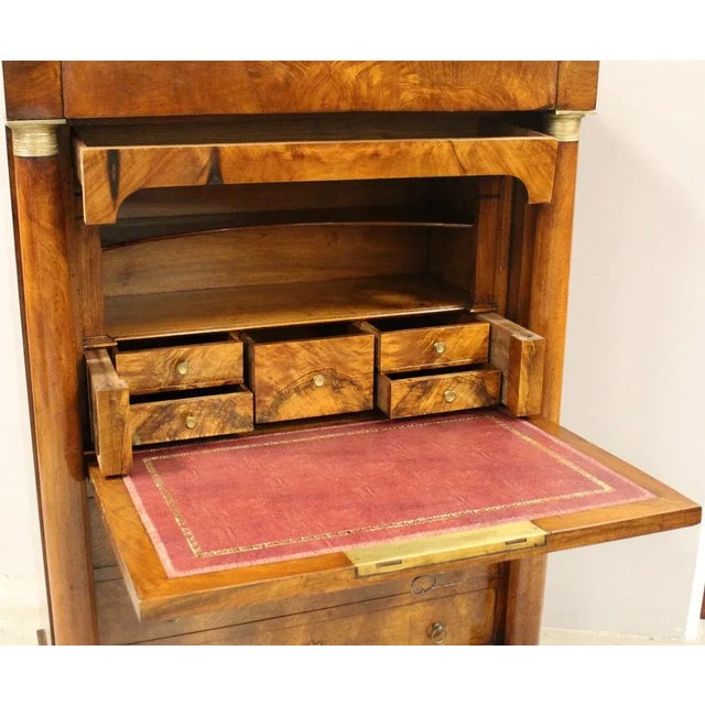 Ancient Empire Walnut Secretary For Sale - Image 11 of 13