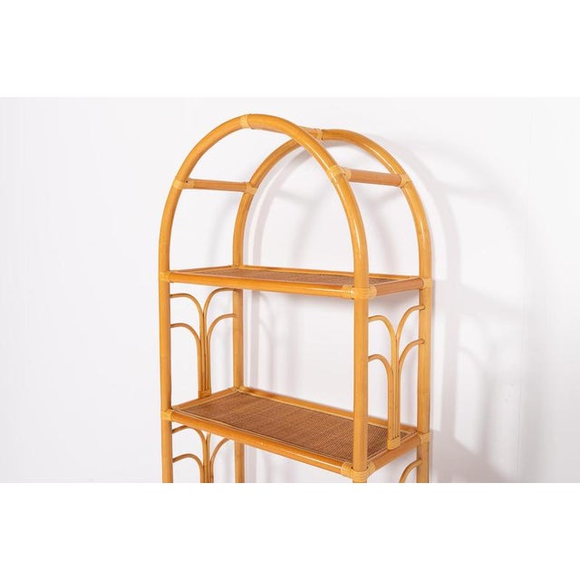 Vintage Bamboo and Rattan Cabinet, 1980s For Sale - Image 4 of 8