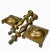 Brass Early 1800s Russian Brass Sabbath Candlesticks - A Pair For Sale - Image 8 of 10